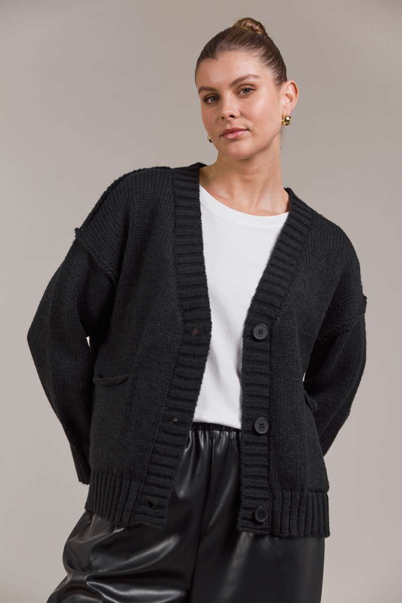 View Eb&Ive Katana Cardigan - Black