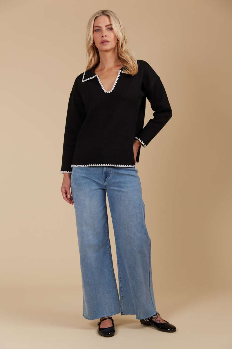 View Isle of Mine Athena Jumper - Onyx