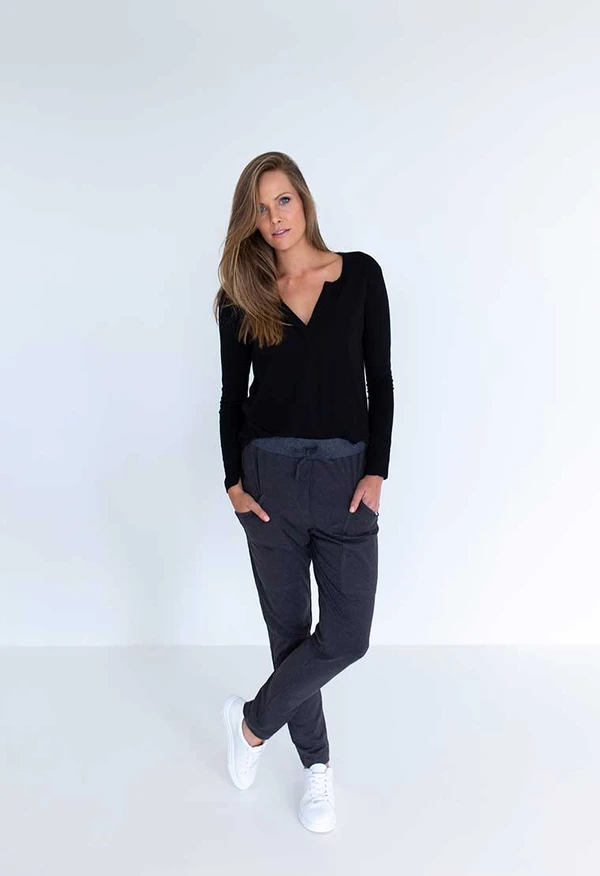 slouch pant grey