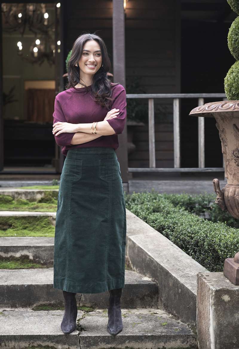 View Humidity Grace Top - Deep Merlot