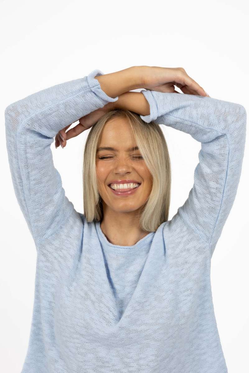 View Humidity Sofia Sweater - Powder Blue