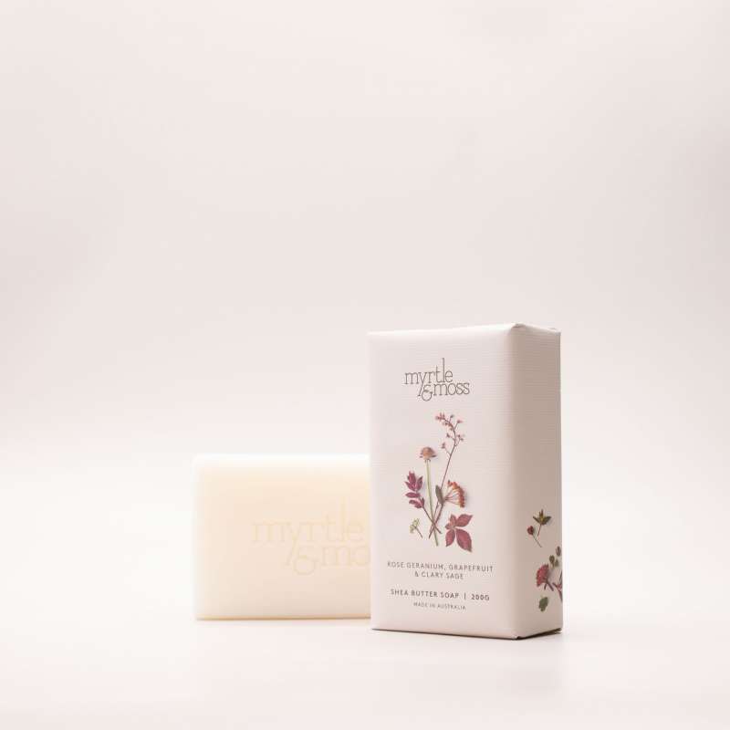 View Myrtle & Moss Rose Geranium Shea Soap